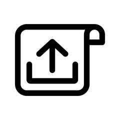 Upload icon. for website design  app  UI. Vector illustration