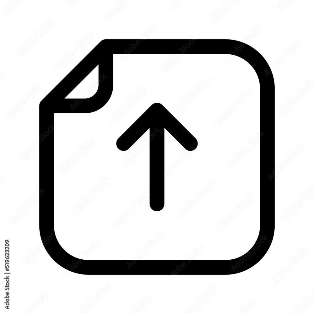 Poster upload icon. for website design app ui. vector illustration