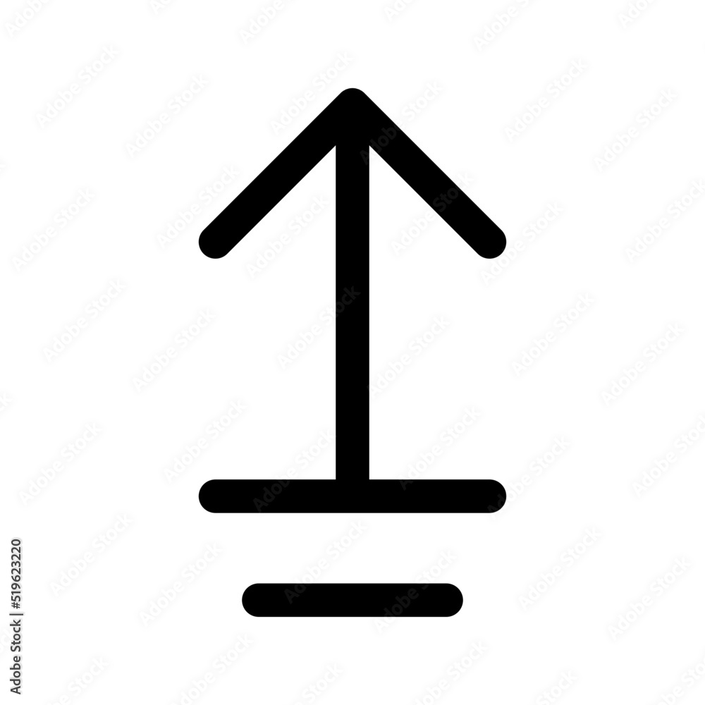 Aufkleber upload icon. for website design app ui. vector illustration