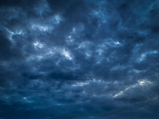 Fototapeta premium The rain clouds that were formed causing a thunderstorm