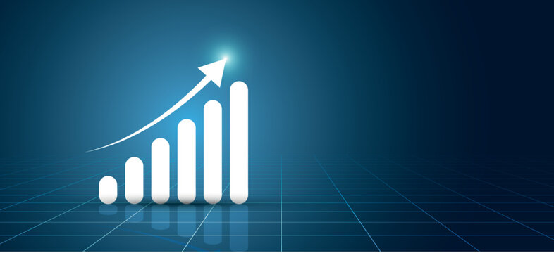 grafico, freccia, economia, finanza,	

