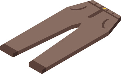 Ironing pants icon isometric vector. Iron board. Home cloth