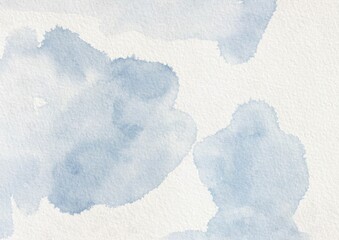 Blue Color Watercolor Brush Stroke Background Paper