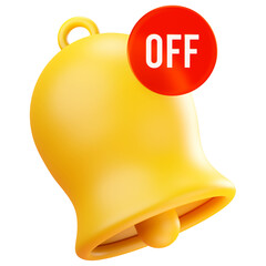 3d render icon mute icon, sound off