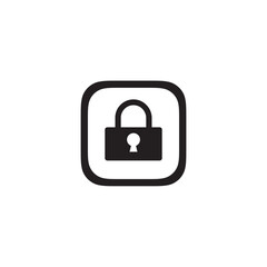 Trendy security app icon in flat style isolated on white background. 
Icon for the presentation, brochure, catalog, poster, book, magazines and apps.
Vector illustration, EPS10.