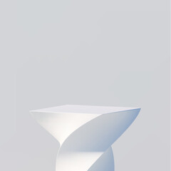 3d rendered podium for your product showcase. Vector 3d illustration.