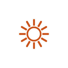 sun icon vector