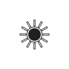 sun icon vector