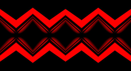 red shaped LED light in the dark