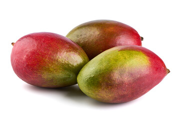 Ripe mango isolated on white background.