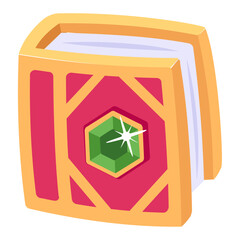 Download flat icon of game book 