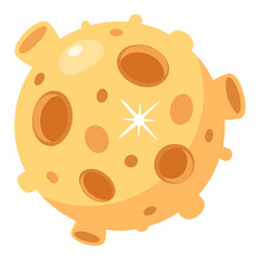 Get this amazing flat icon of space orbit 