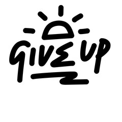 Give up, Give up text, Give up elements