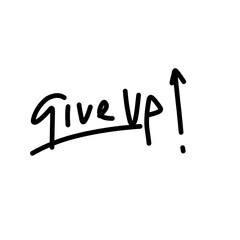 Give up, Give up text, Give up elements