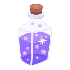 An editable flat icon of potion 
