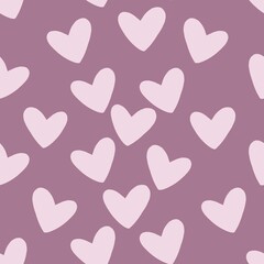 seamless pattern with hearts