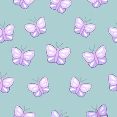 seamless pattern with butterflies