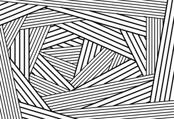 black and white curve, line, geometric