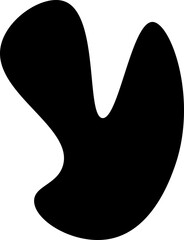 blob paint vector design illustration isolated on transparent background 