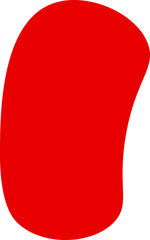 blob paint vector design illustration isolated on transparent background 