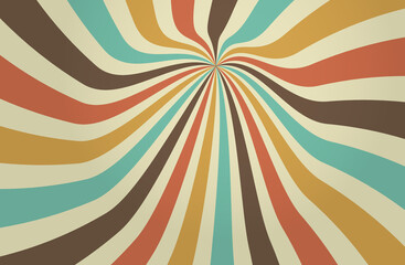 Retro background with rays, 90s vintage background