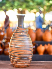 Different handmade ceramic pots for sale