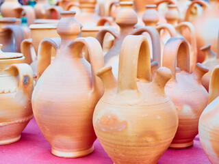 Different handmade ceramic pots for sale