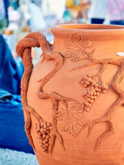 Different handmade ceramic pots for sale
