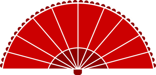 hand fan vector design illustration isolated on transparent background  © Olivia23