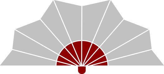 hand fan vector design illustration isolated on transparent background 