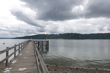 Naklejka premium Point White Dock - Bainbridge Island - Washington