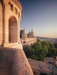 Fisherman's Bastion, Budapest in the morning