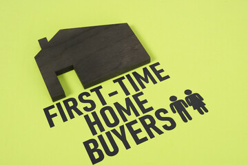 First-time home buyers are shown using the text