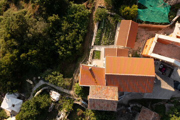 top view of building