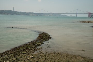 Ponte 25 de Abril bridge in Lisbon