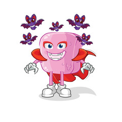 nail Dracula illustration. character vector