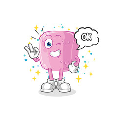 nail agree mascot. cartoon vector