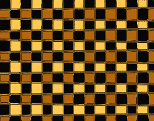 Yellow gold and black checkered pattern