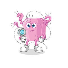 nail searching illustration. character vector