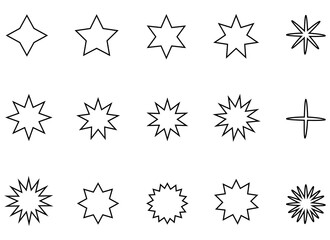 star vector design illustration isolated on white background 