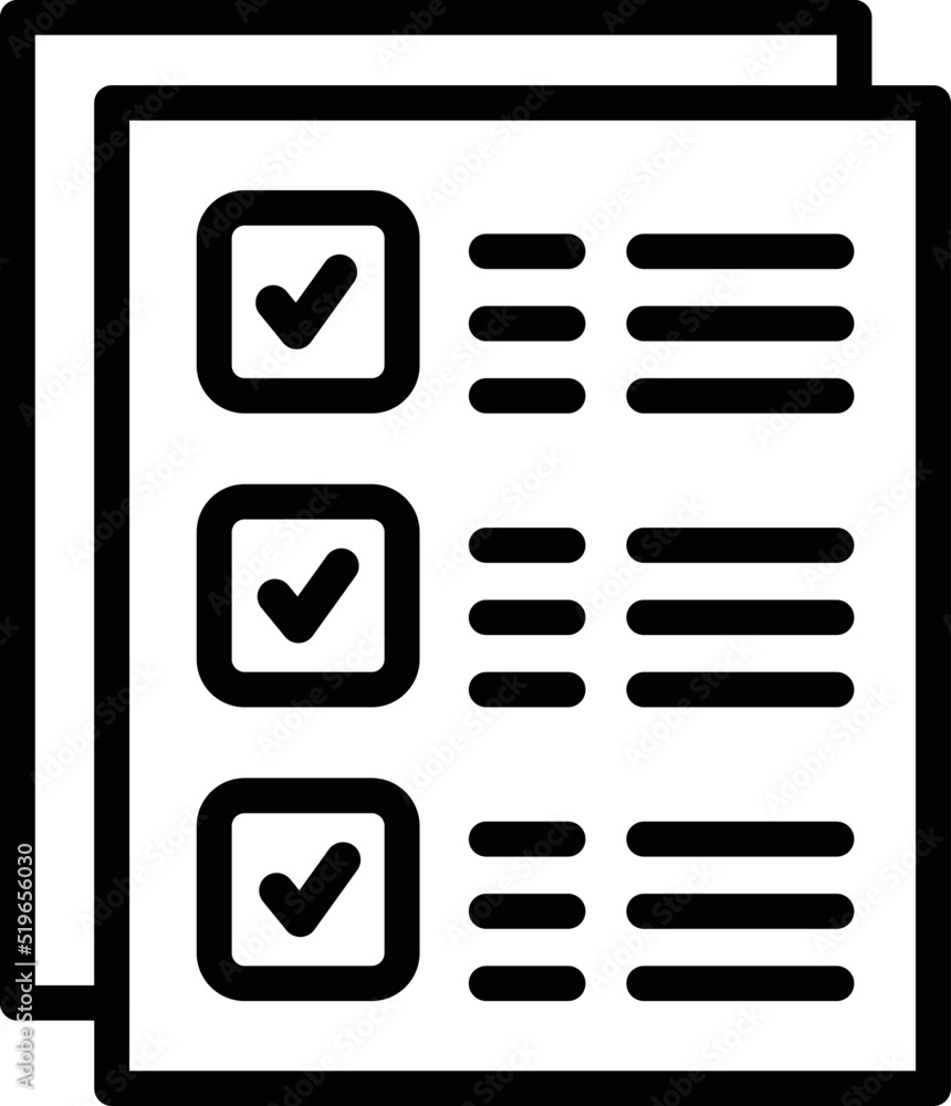 Poster to do list icon outline vector. private lesson. teacher class
