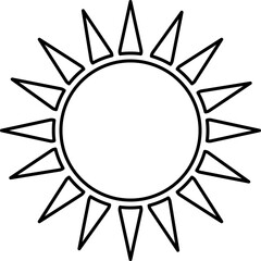 
sun vector design illustration isolated on transparentbackground 
