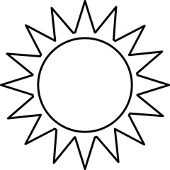
sun vector design illustration isolated on transparentbackground 
