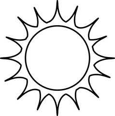 
sun vector design illustration isolated on transparentbackground 
