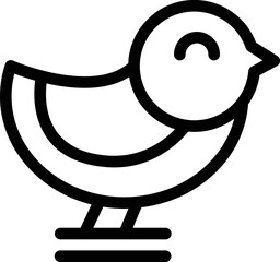 Sparrow day icon outline vector. Animal flight. Cute fly