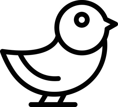 Tree sparrow icon outline vector. Flight bird. Cute fly