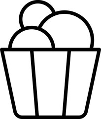 Brazilian culinary icon outline vector. Baked dish. Food meat