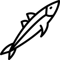 Kitchen herring icon outline vector. Fish seafood. Store product