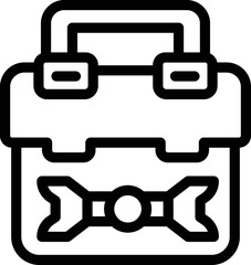 Creative toolbox icon outline vector. Tool box. Construction equipment
