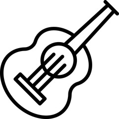 Bass ukulele icon outline vector. Music instrument. Art play